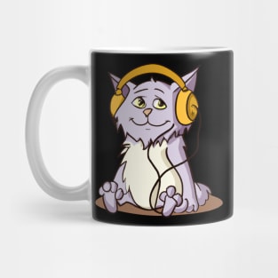 Music loving cat Mug